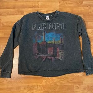 Pink Floyd Junk Food Brand Crop Sweater Size Medium